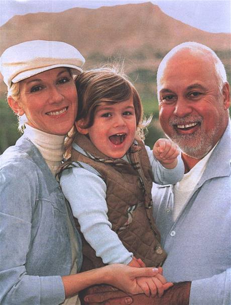 Celine Dion s manželem a synem